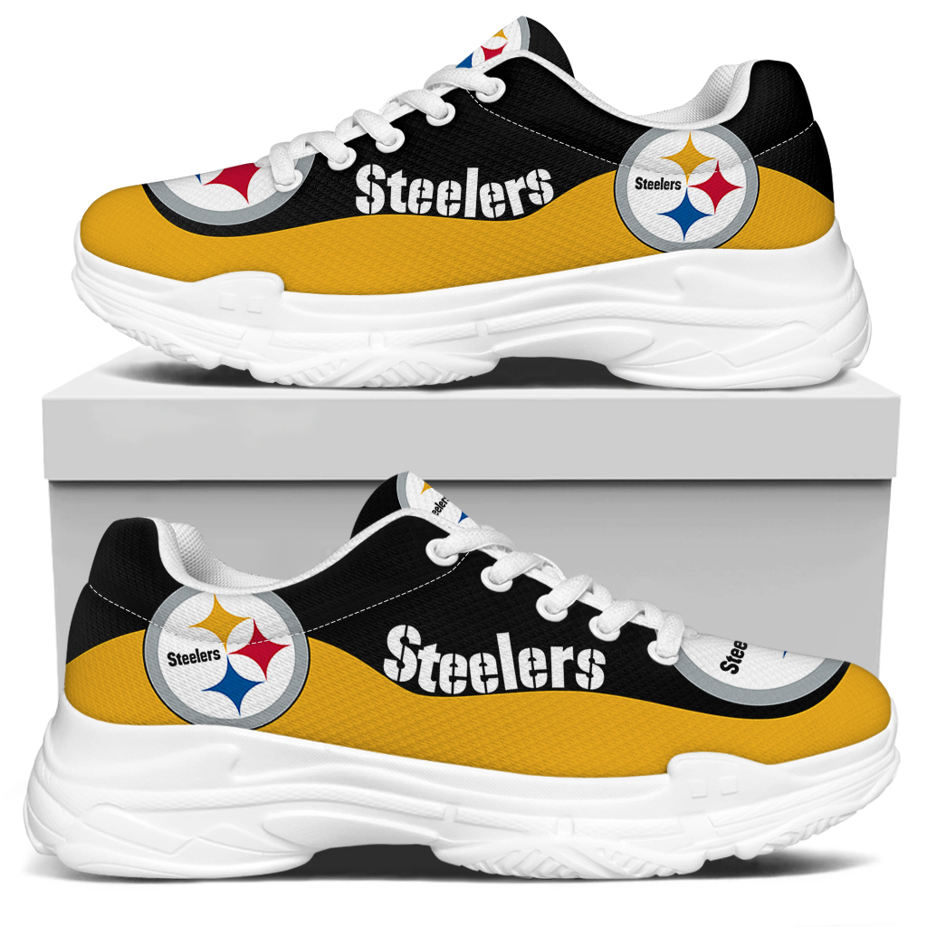 Men's Pittsburgh Steelers Edition Chunky Sneakers With Line 003